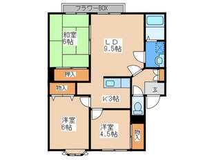 ロジュマンＫ－Ｂ棟の物件間取画像